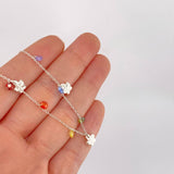 Tobillera Mariposas Colgantes 3.6g / 10 1/2 in / 1.2mm Plata 925