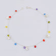Anklet with Hanging Butterflies 3.55g / 10 1/4 in / 1.2mm Silver 925