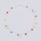 Anklet with Hanging Butterflies 3.55g / 10 1/4 in / 1.2mm Silver 925
