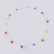 Anklet with Hanging Butterflies 3.55g / 10 1/2 in / 1.2mm Silver 925