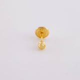 Diamond Cut Bead Stud Piercing 0.25g / 1 1/4 in 18K Yellow Gold