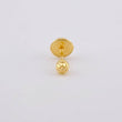 Diamond Cut Bead Stud Piercing 0.2g / 1 1/4 in 18K Yellow Gold