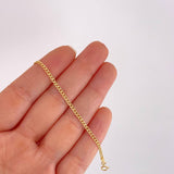 Pulso Cubano 0.8g / 7 1/2 in / 2mm Oro Amarillo 18K (Oferta)