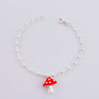 Mushroom Bracelet 3.2g / 6 1/4 in / 2.5mm Silver 925