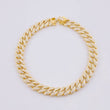 Cuban Links Bracelet 16.5g / 7 1/4 in / 8.3mm Vermeil Silver 925