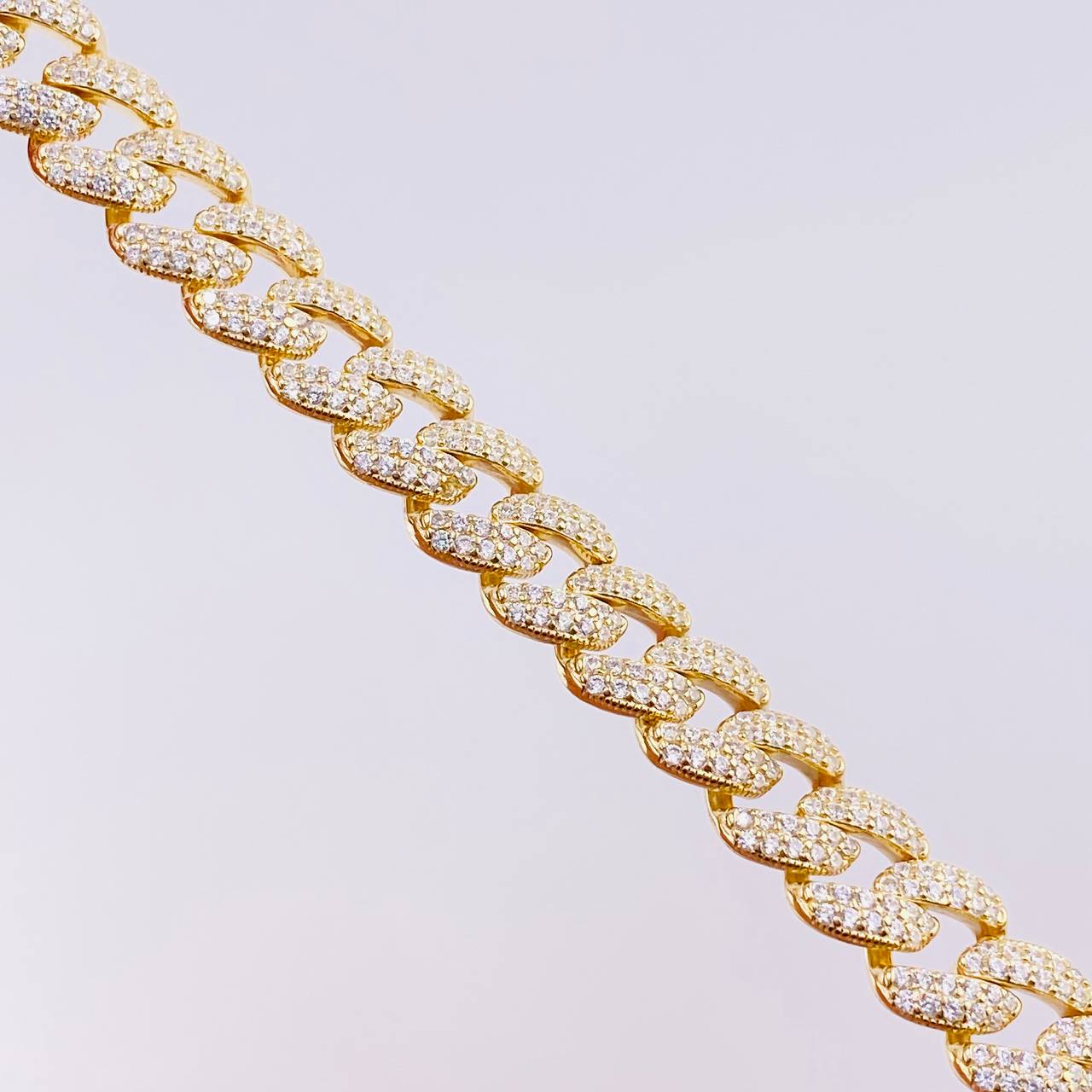 Cuban Links Bracelet 19.2g / 8 1/2 in / 8.2mm Silver Vermeil 925