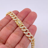 Cuban Links Bracelet 19.2g / 8 1/2 in / 8.2mm Silver Vermeil 925