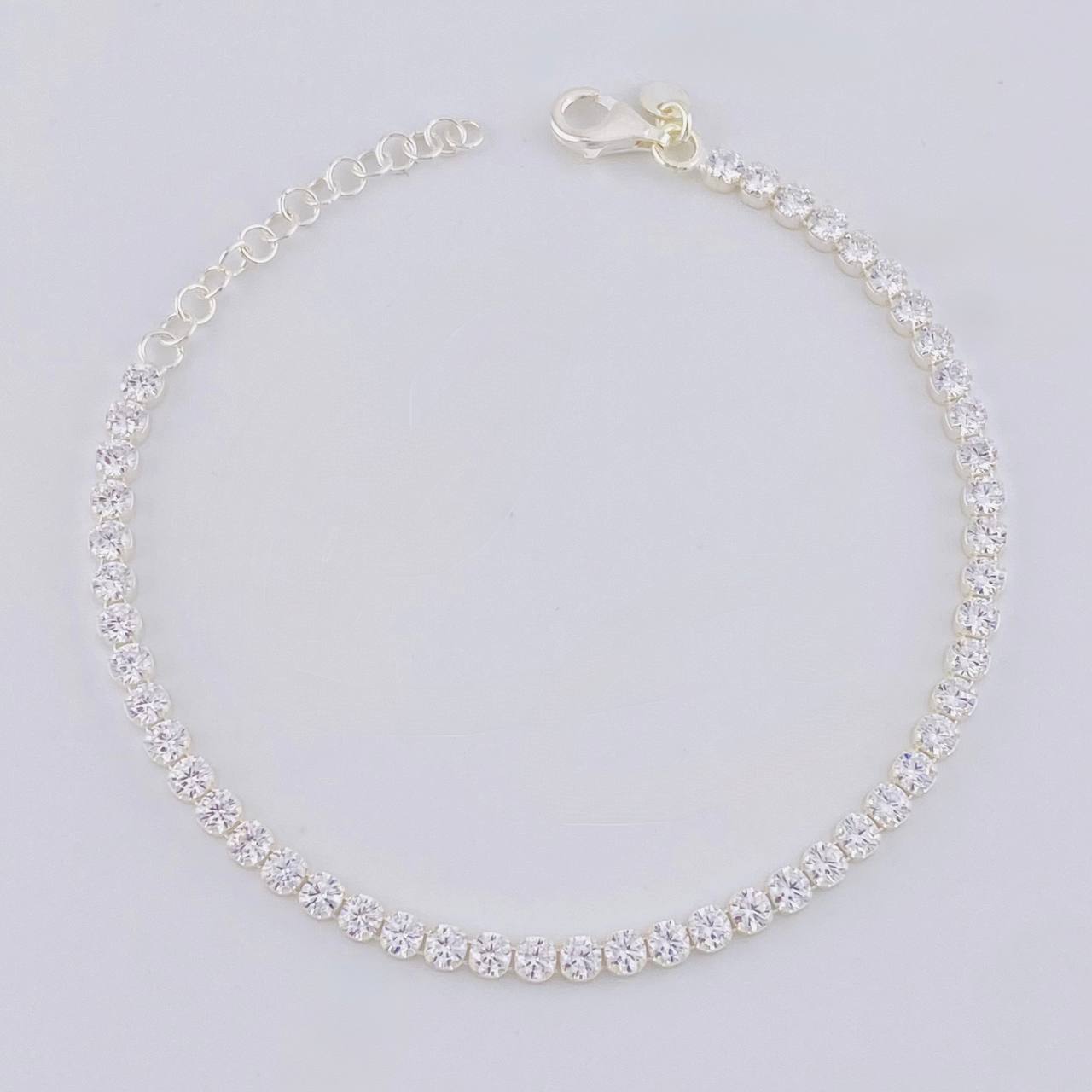 Circular Tennis Bracelet 3.45g / 7 1/2 in / 3mm Silver 925