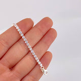 Circular Tennis Bracelet 3.45g / 7 1/2 in / 3mm Silver 925