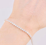 Circular Tennis Bracelet 3.5g / 7 1/2 in / 3mm Silver 925