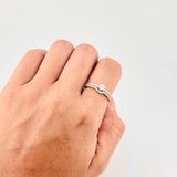 Anillo Solitario Doble Carril 3.4g / T6 1/4 Oro Amarillo 18K