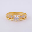 Anillo Solitario Doble Linea 2.5g / T5 1/2 Oro Amarillo 18K