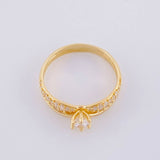 Anillo Solitario Doble Linea 2.5g / T5 1/2 Oro Amarillo 18K