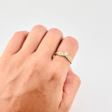 Anillo Solitario Doble Linea 2.5g / T5 1/2 Oro Amarillo 18K