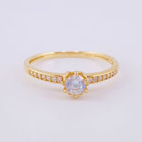 Captivating Solitaire Ring 1.65g / T6 Yellow Gold 18K