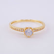 Anillo Solitario Cautivador 1.7g / T7 Oro Amarillo 18K