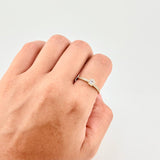 Anillo Solitario Cautivador 1.7g / T7 Oro Amarillo 18K