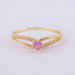 Anillo Solitario Entrelazado 1.1g / T5 1/4 Oro Amarillo 18K