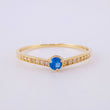 Anillo Solitario V Tupido 1g / T5 1/2 Oro Amarillo 18K