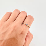 Anillo Solitario V Tupido 1g / T5 1/2 Oro Amarillo 18K