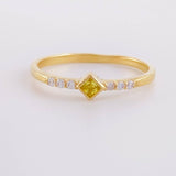 Anillo Rombo Tupido 1.2g / T5 Oro Amarillo 18K