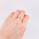 Anillo Rombo Tupido 1.45g / T8 1/2 Oro Amarillo 18K