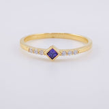 Anillo Rombo Tupido 1.35g / T5 3/4 Oro Amarillo 18K
