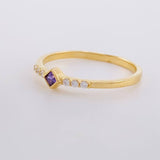 Anillo Rombo Tupido 1.35g / T5 3/4 Oro Amarillo 18K