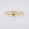 Dense Rhombus Ring 1.3g / T6 1/4 Yellow Gold 18K