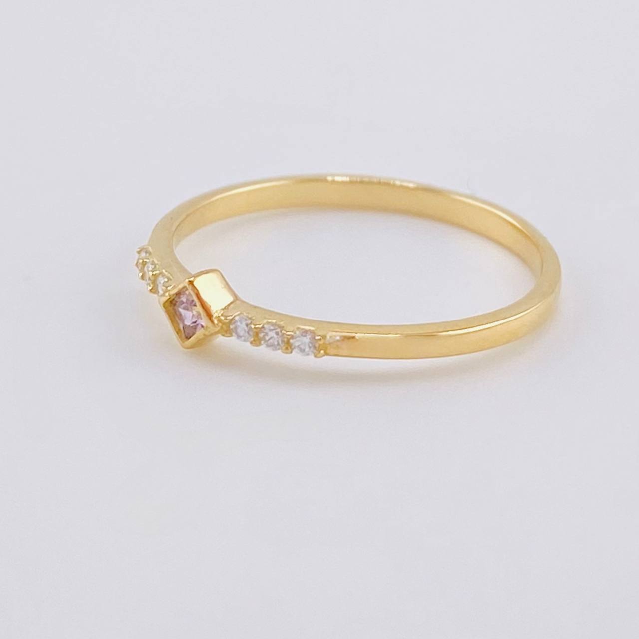 Dense Rhombus Ring 1.35g / T6 1/4 Yellow Gold 18K