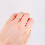 Dense Rhombus Ring 1.35g / T6 1/4 Yellow Gold 18K