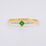 Anillo Rombo Tupido 1.25g / T5 Oro Amarillo 18K