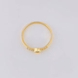 Anillo Rombo Tupido 1.2g / T5 Oro Amarillo 18K