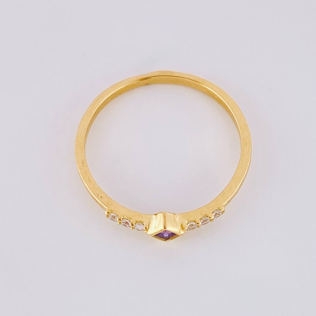 Anillo Rombo Tupido 1.35g / T5 3/4 Oro Amarillo 18K