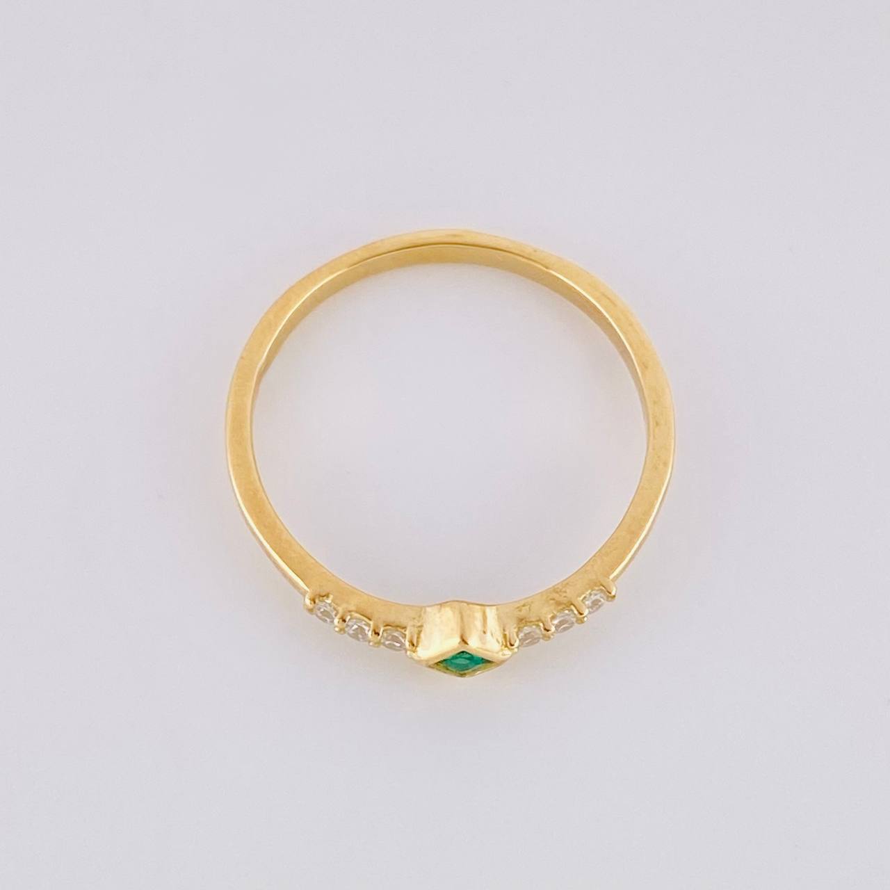 Anillo Rombo Tupido 1.25g / T5 1/2 Oro Amarillo 18K