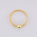 Anillo Rombo Tupido 1.25g / T5 Oro Amarillo 18K