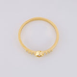 Dense Rhombus Ring 1.3g / T6 1/4 Yellow Gold 18K