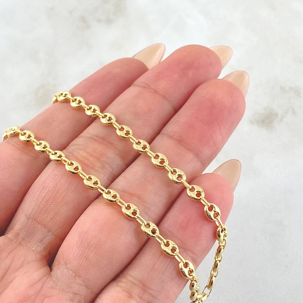 Cadena GC 6.5gr / 15 3/4 in / Oro Amarillo 18K