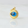 Dije Ojo Turco 0.95gr / 1.8cm / Oro Amarillo +4 18K ©
