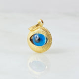 Pendant Turkish Eye 0.9gr / 0.75in / 18K Gold +4