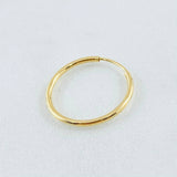 Piercing Aro Liso 0.35gr / 1/2 in / Oro Amarillo 18K
