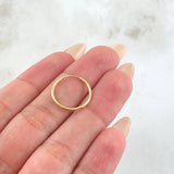 Piercing Aro Liso 0.35gr / 1.5cm / Oro Amarillo Nac.Esp. 18K (Joya) ©