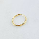 Piercing Aro Liso 0.3gr / 1/2 in / Oro Amarillo 18K