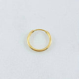 Piercing Aro Liso 0.25gr / 1/2 in / Oro Amarillo 18K