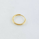 Piercing Aro Liso 0.25gr / 1/2 in / Oro Amarillo 18K