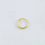 Piercing Aro Liso 0.2gr / 1/4 in / Oro Amarillo 18K