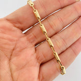 Pulso Rustica Cilindro 4.6g / 8 in / 3.9mm Oro Amarillo 18K