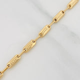 Pulso Rustica Cilindro 4.6g / 8 in / 3.9mm Oro Amarillo 18K
