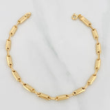 Pulso Rustica Cilindro 4.6g / 8 in / 3.9mm Oro Amarillo 18K