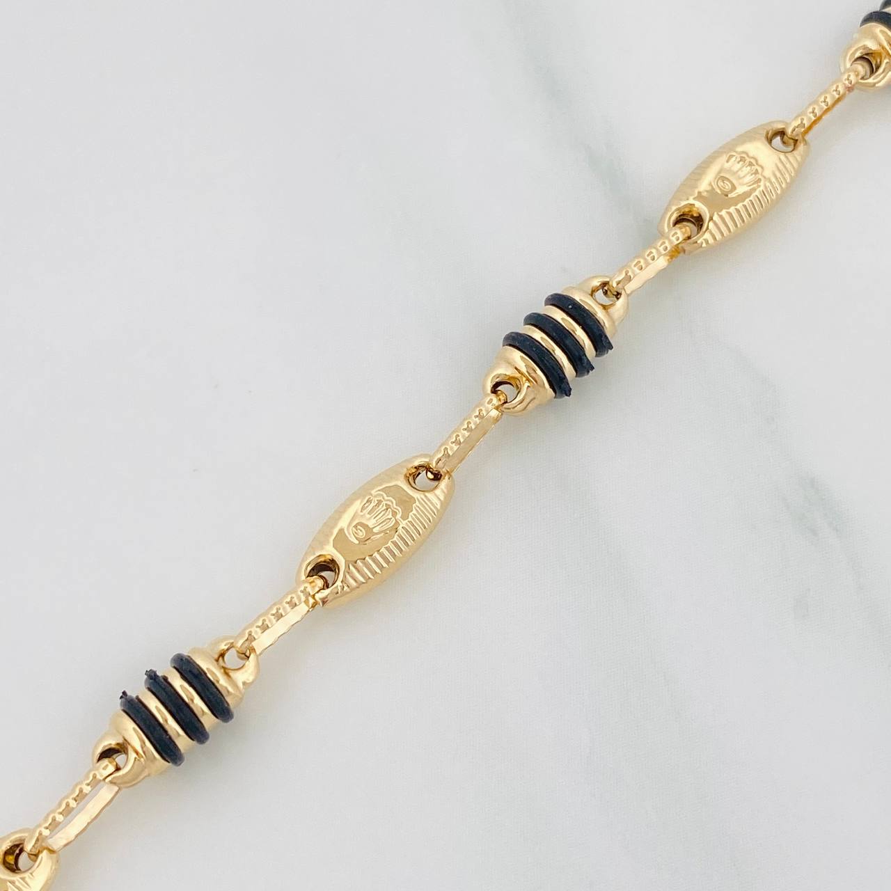 Pulso Rustica Corona 4.5g / 7 3/4 in / 3.9mm Oro Amarillo 18K